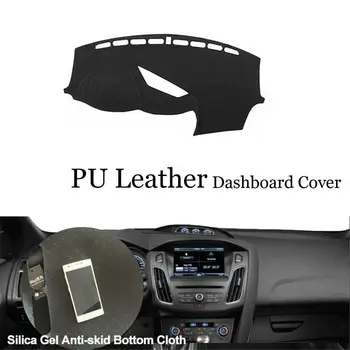 

For Ford Focus ST RS Dashboard Console Cover PU Leather Protector Sunshield Pad