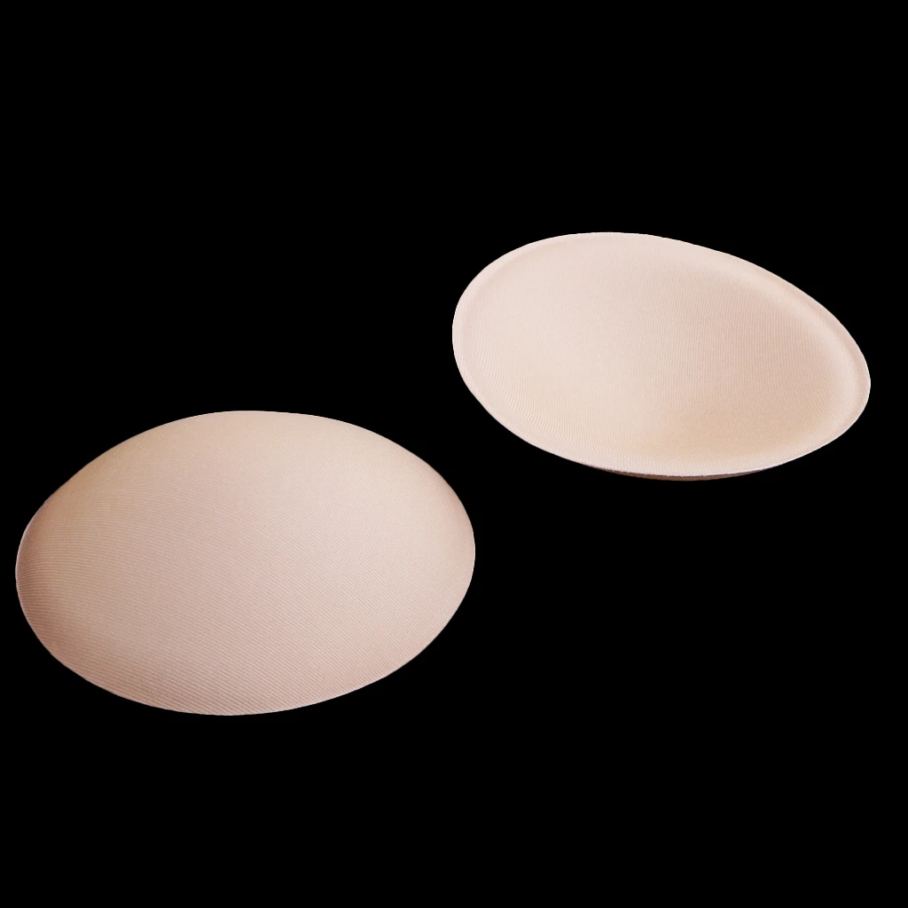 5 Pairs Round Bra Insert Breathable Breast Pad Swimsuit Replacement for Girl