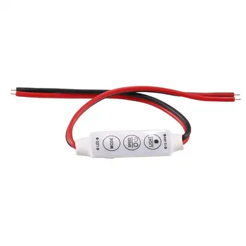 

ICOCO 2017 New Arrival Cheap Mini RGB Controler Dimmer Switch For 5050 3528 SMD LED Lights Strip DC 12V Free Shipping