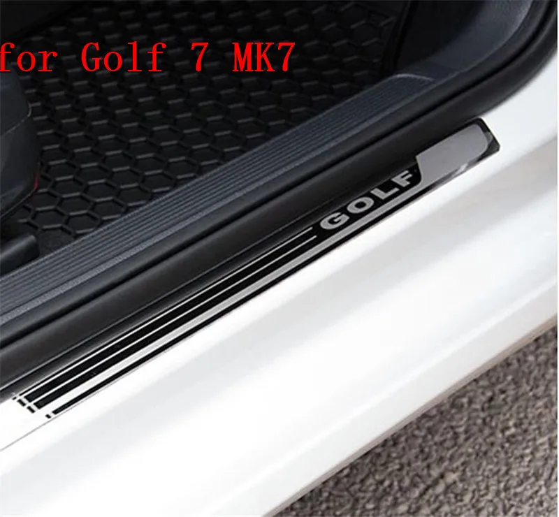 Для Volkswagen Golf 7 MK7/Rabbit 213- оригинальная Заводская нержавеющая сталь Накладка/дверной порог дверь педаль подоконника bienvenidos
