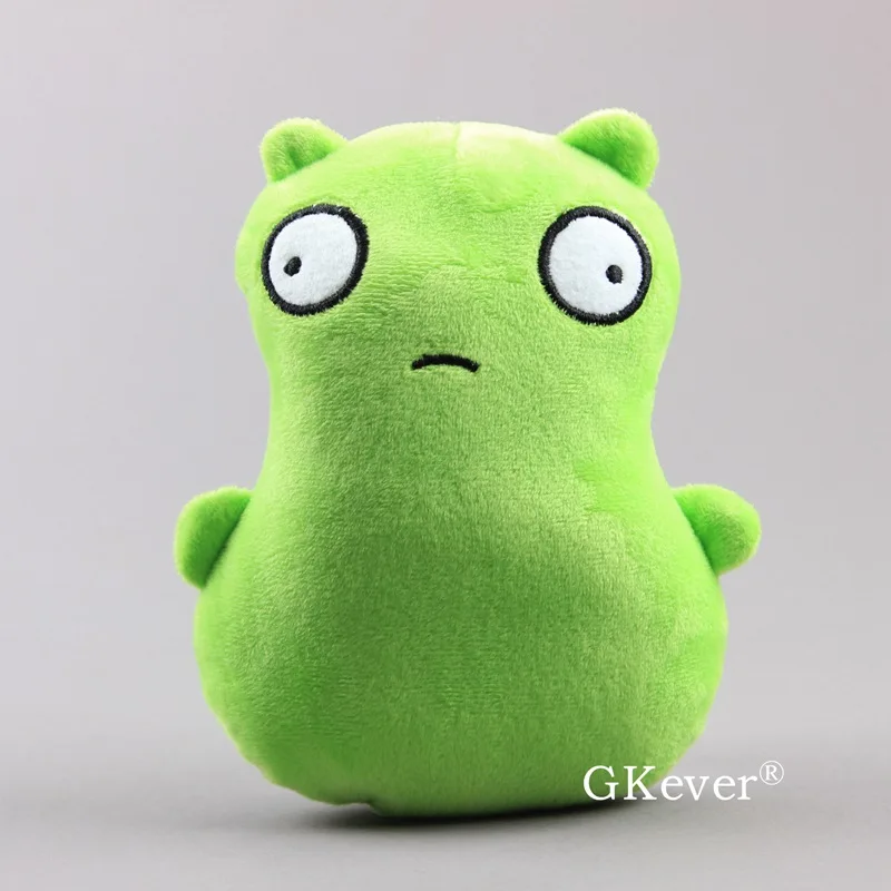 Bobs гамбургеры Kuchi Kopi плюшевая игрушка подарок для детей 7 дюймов 18 см зеленый