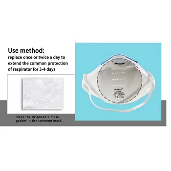 

50pcs Disposable Face Cover Replacement Filtering Pad Skin-friendly Cover Gasket Isolation Filter Respiring Mat Masque Маска