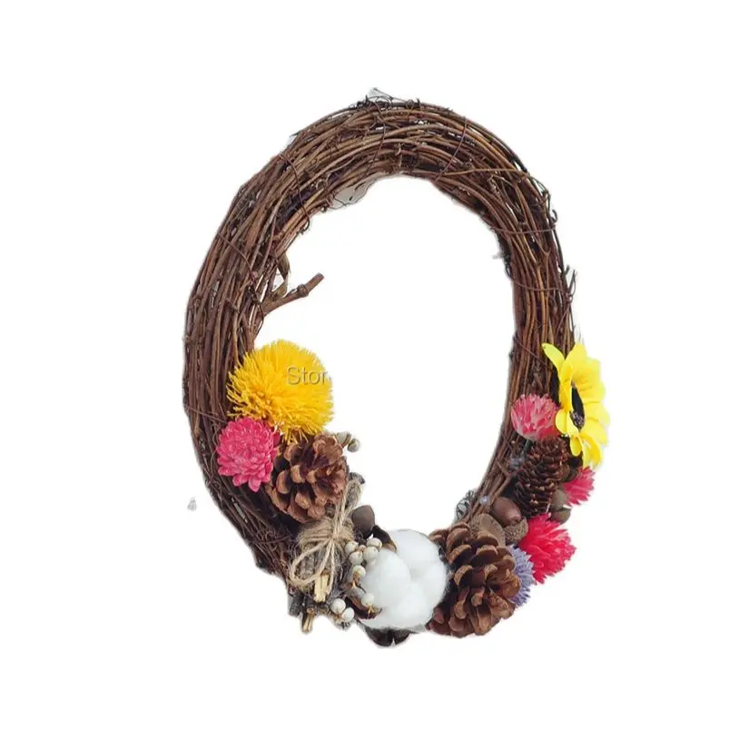 

New christmas wreath rustic door ring Home Decor Wreath Door Wreath