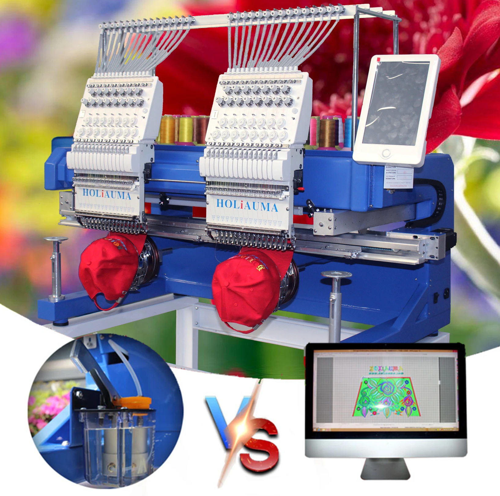 Good Quality 2 Head Computerized Embroidery Machine Better Than Brother Innovis V3 Embroidery