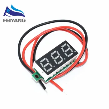 

10pcs 0.28 Inch 2.5V-30V Mini Digital Voltmeter Voltage Tester Meter RED LED Screen Electronic Parts Accessories