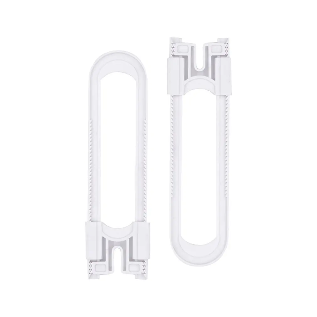 2pcs Sliding U Shaped Locks Baby Safety Locks Childproof Cabinet Latch For Drawer Door Cabinet Cupboard Infant Baby Protection