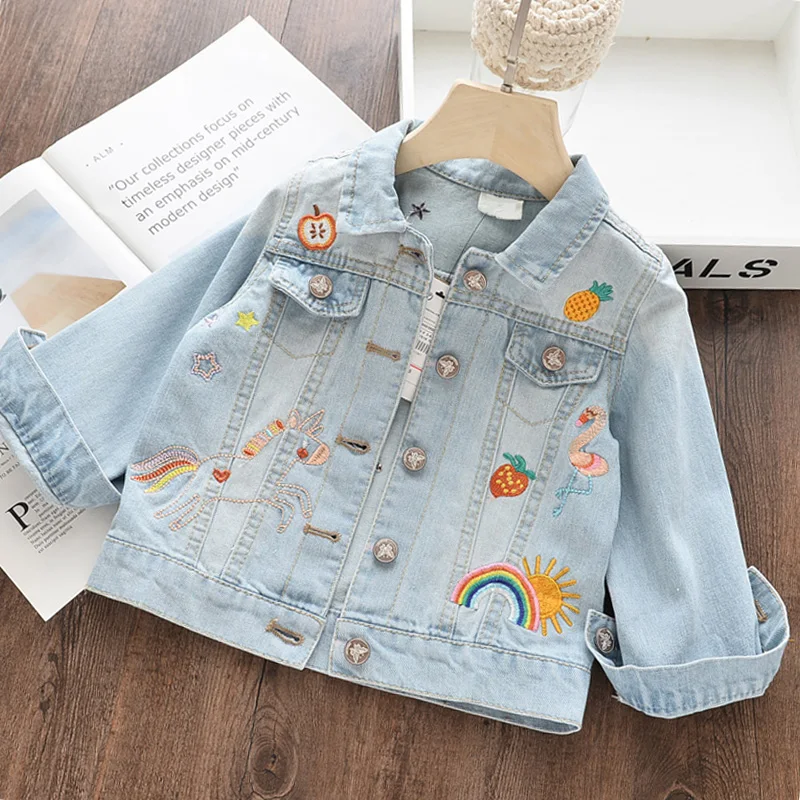 discounted Bear Leader Girls Denim Coats New Brand Spring Kids Jackets Clothes Cartoon Coat Embroidery Childre