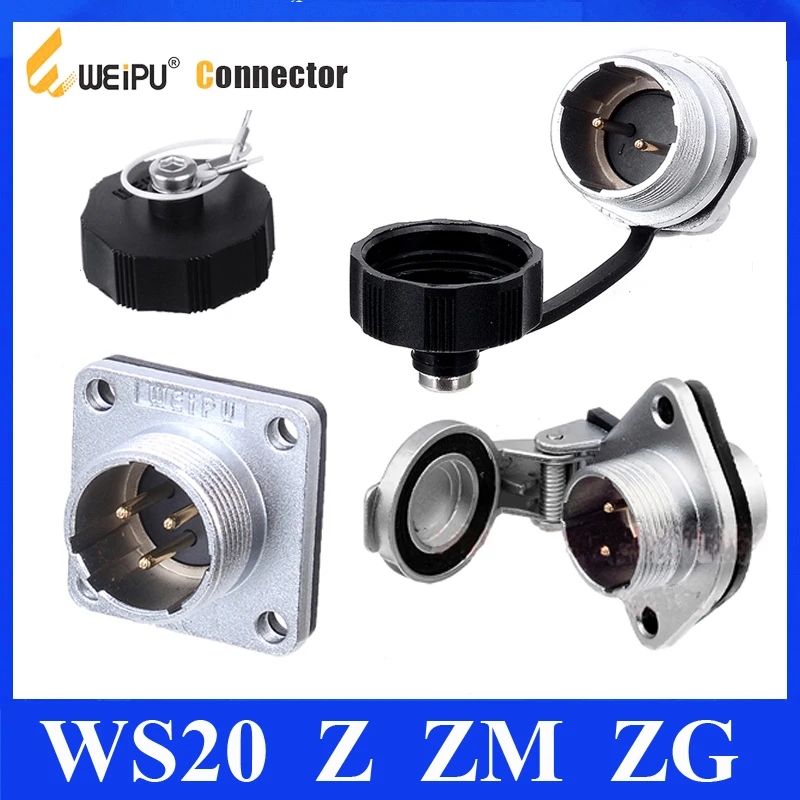 Оригинальные Weipu коннекторы WS20 Male ZG ZM Z Socket 2 3 4 5 6 7 9 12 Pin розЕткА квадратная