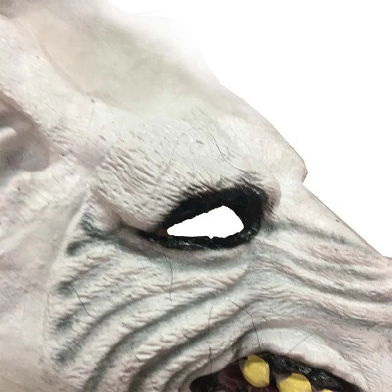 Волчья Голова форма маска для Хэллоуина, ужасы бутафория для маскарада портативный праздничные вечерние принадлежности страшная маска де латексная Реалистичная