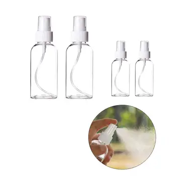 

Spray Bottle Alcohol Split Bottle Empty Spritzer Bottle, Fine Mist Transparent Plastic Empty Bottle Watering Cleaning 4 Pack