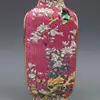 Qing Dynasty Qianlong Enamel Painted Gold Flowers And Birds Square Vase Home Furnishings Antique Porcelain Collection 3