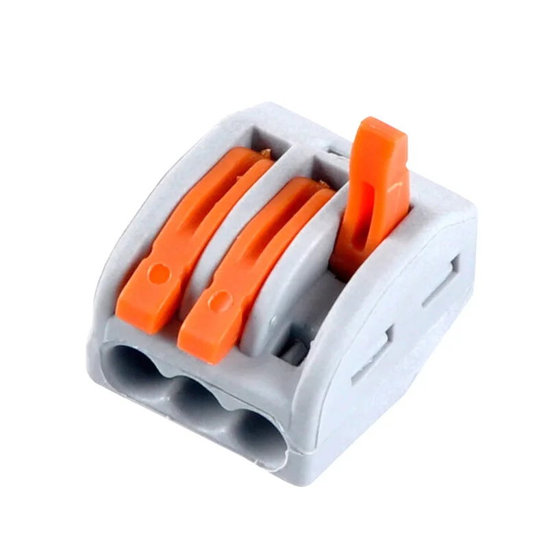 

Hot 10PCs 2/3/4/5/8 Holes Electric Wire Connector Fast Universal Terminal Power Line Connector Soft&hard Wire Junction Box