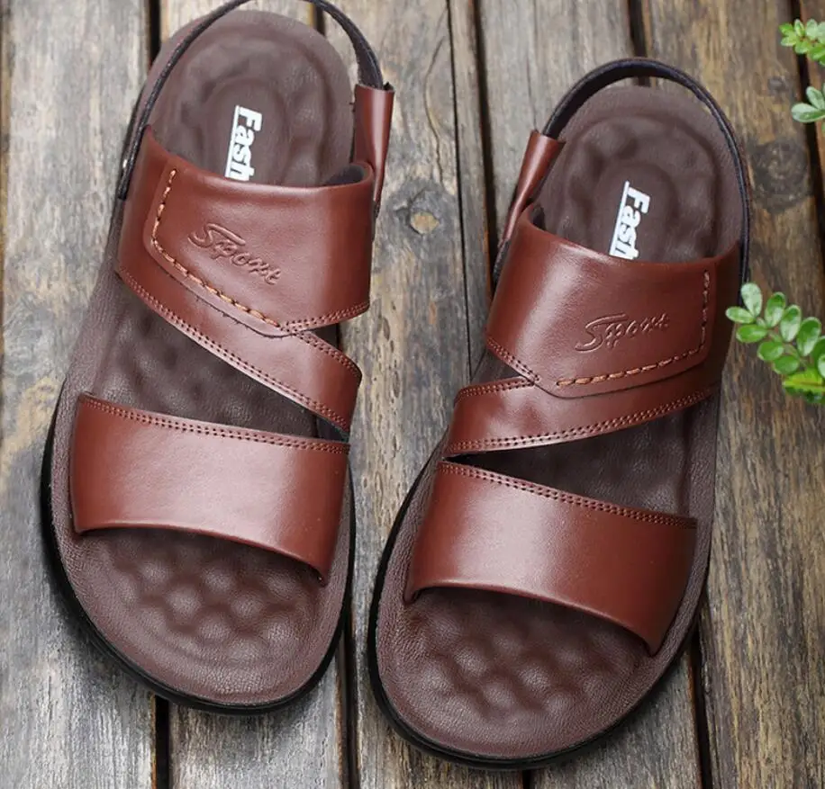 sandalias de piel para hombre