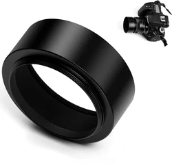 Universal Standard Metal Black Camera Lens Hood - 49mm