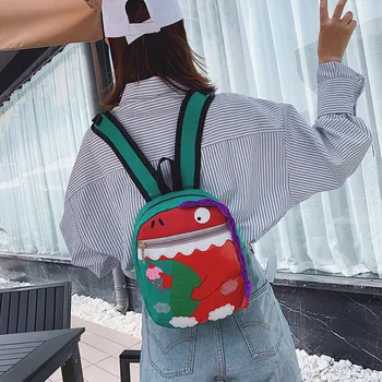 

JINBAOLAI 2019 Women's Cartoon Print Student Bag Cartoon Multi-Function Shoulder Casual Backpack present Sac a dos femme#816g20