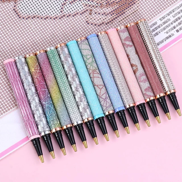 5D Round Light Diamond Point Drill Pens Diamond Painting Art Tool  Embroidery Cross Stitch DIY Tools 1/3/6/9 Heads - AliExpress