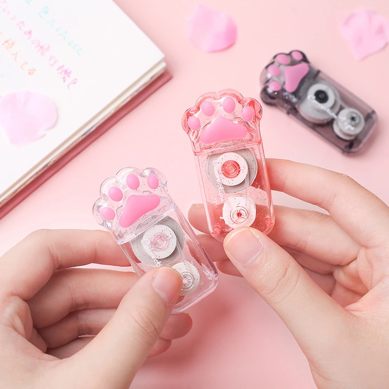 Correction Tape 1 Piece Lovely Kawaii Transparent Cute Cat Claw Stationery Office School Supply Gift correction tape