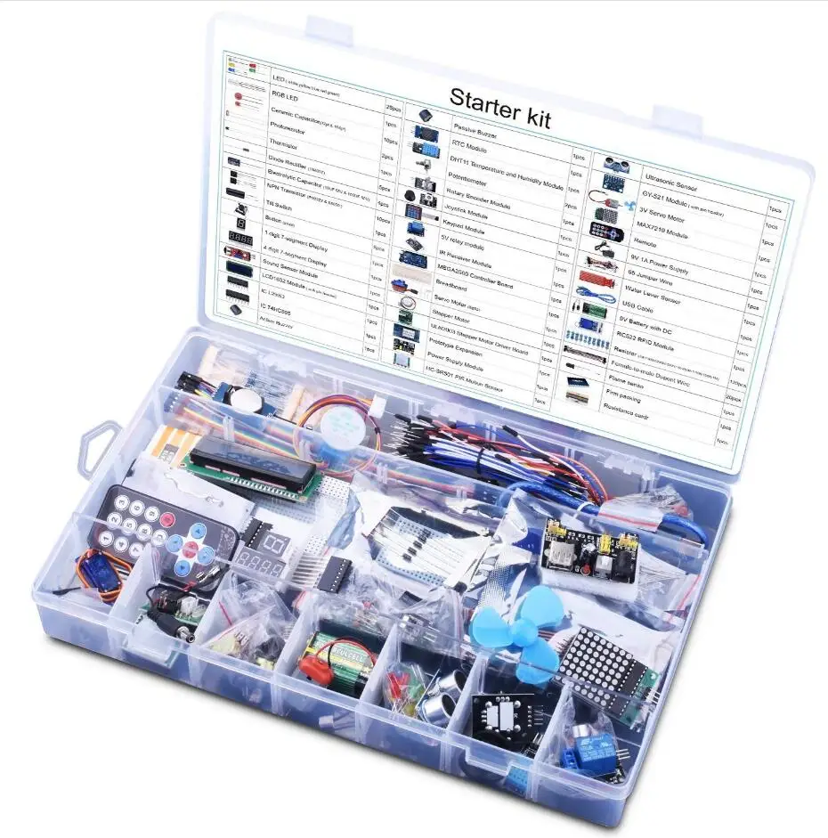 

Mega2560 for UNO Kit for Arduino with Tutorials, Complete Starter Kit wholesale with box