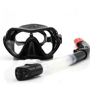 

Diving Masks Snorkeling Diving Set Diving Mask Snorkel Scuba Anti-Fog Goggles Glasses Set Silicone Swimming For Children Kids