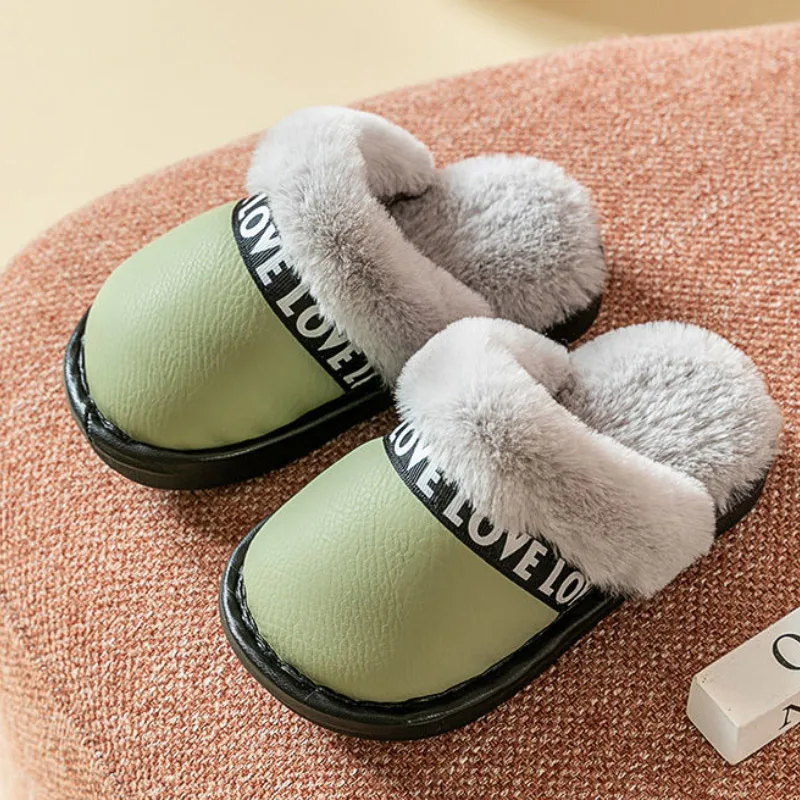 

Precision stitching baby winter home shoes female male indoor flurry slides boys girls fashion plush slippers