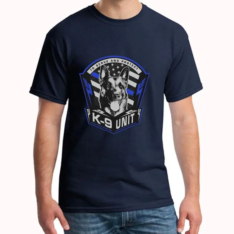 

printed K9 Unit Malinois Belgian Shepherd tee shirt for men cotton Novelty Harajuku men t shirt tee Classical Natural