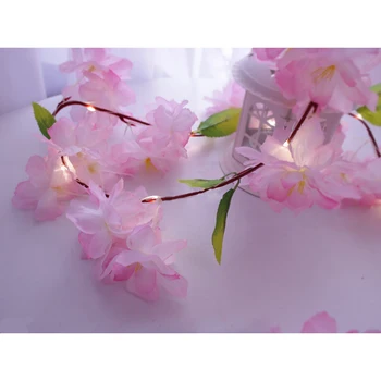 

Decor String Lights 2 x AAA Battery 2.2m White Champagne Flower Pink Peach