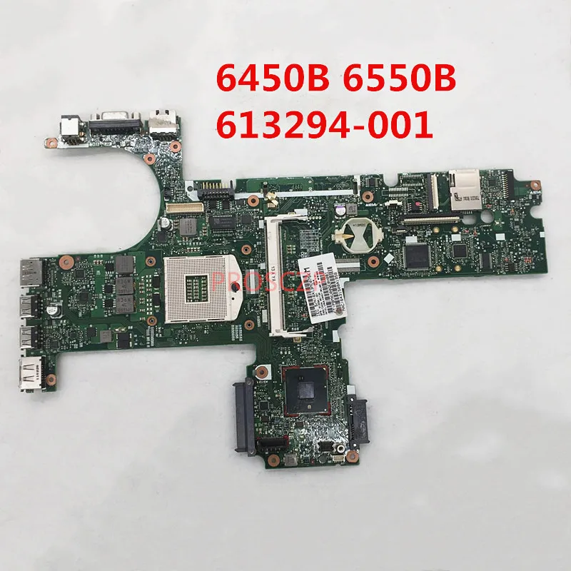 Высококачественная материнская плата для ноутбука HP probook 6450B 6550B 613294-001 613294-501