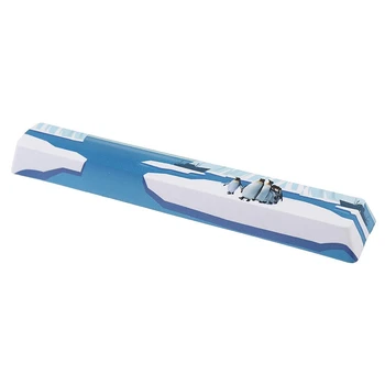 

PBT Space Keycaps Mechanical Keyboard DIY Keycap(6.25U Space Keycap)-Iceberg Penguin