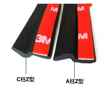 

4 Meter Z type 3 M autodeur afdichting strip afdichting edge trim noise isolatie autodeur rubberen afdichting Geluid isolatie