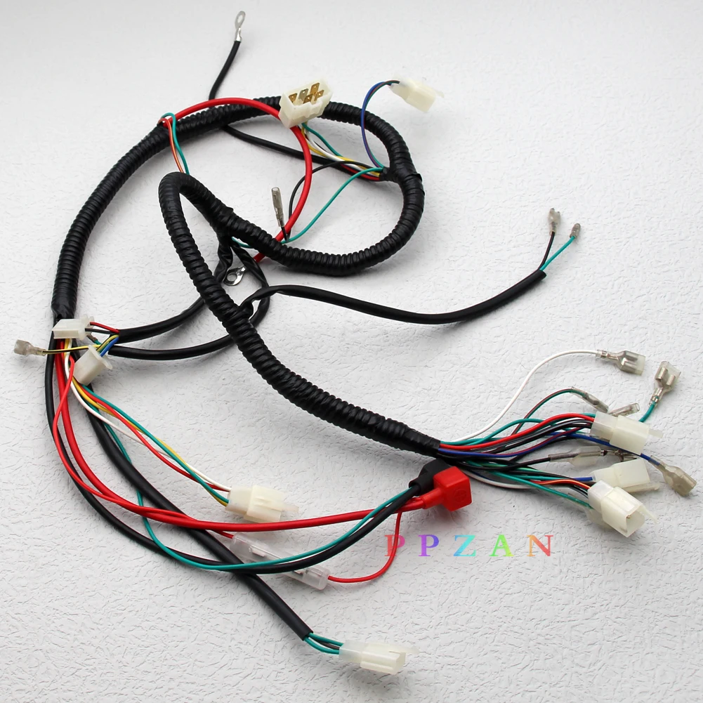 Full Wiring Harness Loom For 150-300cc ATV, Quad, Buggy – Electric Start Engines