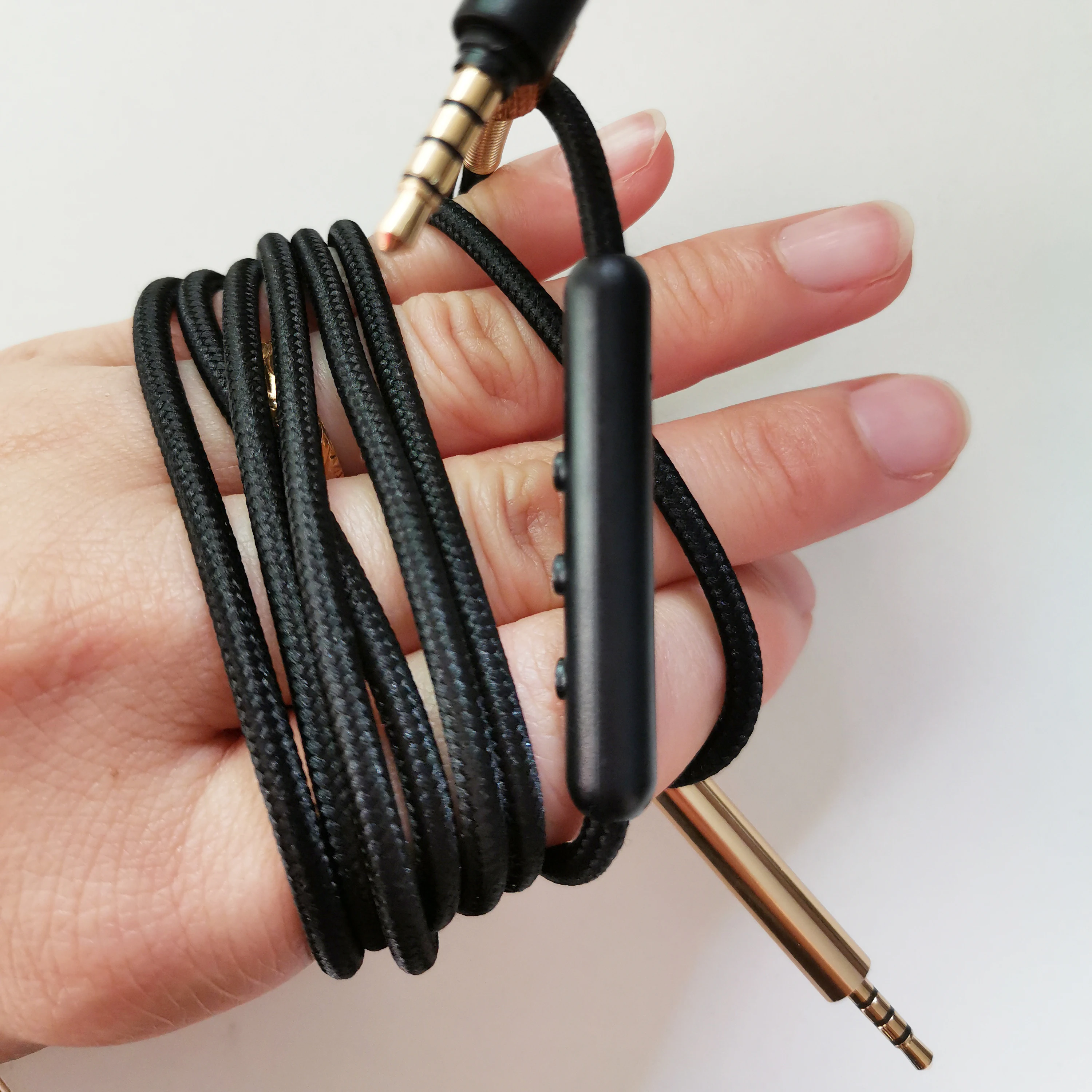 Hifi Audio Cable for Bose QC25 QC35 OE2i for SoundTrue Soundlink Headphones Cords With Mic Volume Control for iPhone