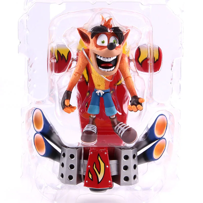 NECA Crash Bandicoot с реактивной доской Делюкс Фигурки ПВХ Аниме Фигурка Коллекционная модель игрушки