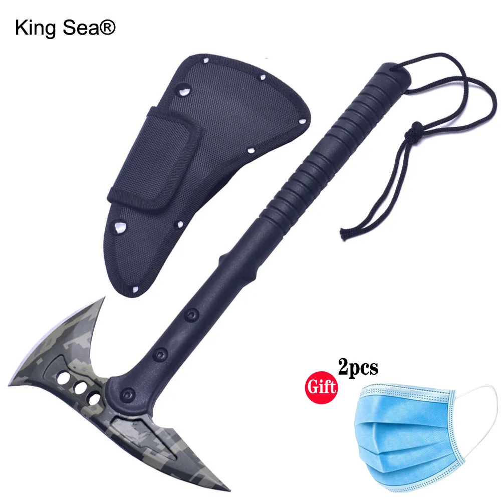Тактический Камуфляжный топор Tomahawk мачете для охоты кемпинга выживания с ручкой