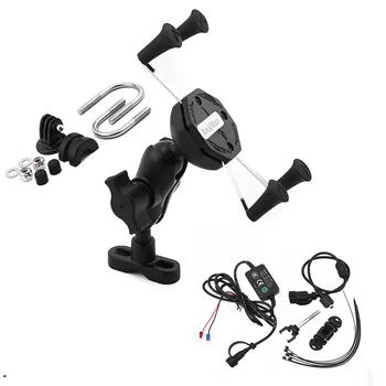 

USB Charger Phone Holder For Bajaj Pulsar 200 NS 2012-2018/ Dominar 400 2017-2018 Motorcycle GPS Navigation Mount Bracket