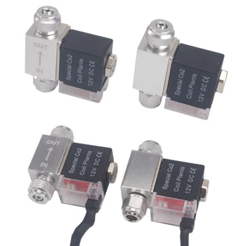 

AC100-240V Single/Double Head Aquarium CO2 Solenoid Valves Regulator Low Temperature Fish Tank Electric Magnetic Valves