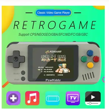 

POWKIDDY Q70 2.4 Inch Retro Game Console Open System PS1 N64 Handheld Game Player Classic Video Gaming Consoles Players Kid Gift