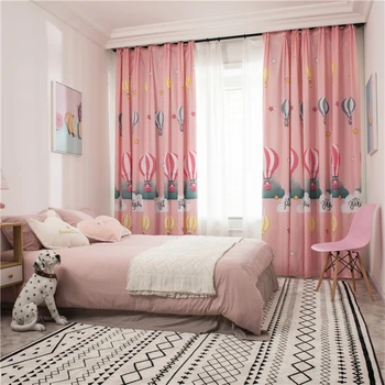 

Pink Window Curtains For Girl Children Living Room Bedroom Lovely Soft Hand Feeling Custom Made Drapes