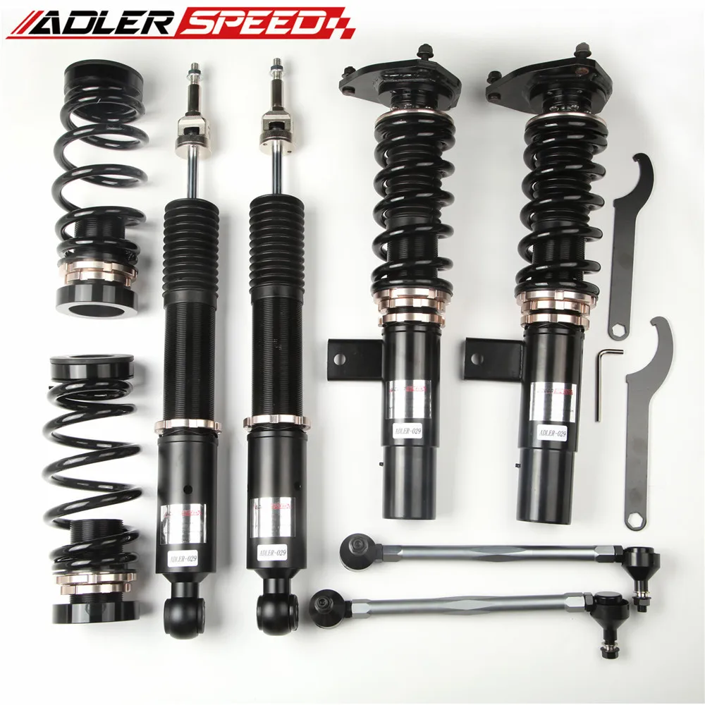 ADLERSPEED 32 Way Mono Tube Adjustable Coilovers Suspension For VW