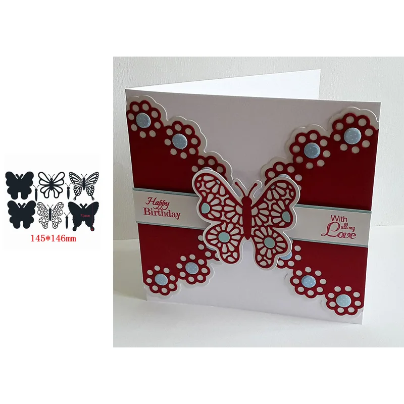 

Diverse Beautiful Butterfly Popular Decorations Metal Cutting Dies Scrapbooking Album Paper DIY Cards Crafts Embossing Dies New 2019