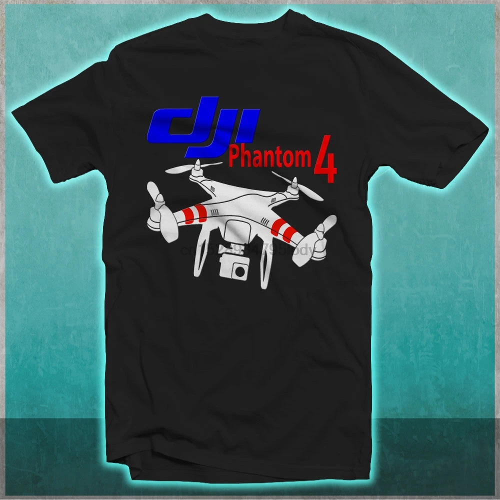 

Dji Drone UAV Quadcopter Phantom 4 Pilot GoPro Camera Black T-shirt Size S To 5X