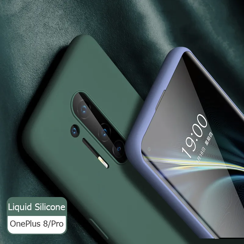 Жидкий силиконовый чехол чехлы для OnePlus 8 Pro One Plus 8Pro ВанПлюс Про ван плас Чехол