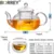 BORREY Glass Tea Set Термостойкое Стекло Чайник Для Заваривания Чая Чайник С Двойными Стенками Стеклянная Чашка Кунг-Фу Чайный Сервиз Пуэр Чайник Газовая Плита Чайник