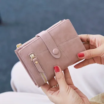 

Short Wallet Women 2019 New Student Small Fresh Multi Function Folding Wallet