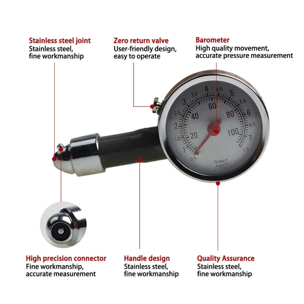 0-100 фунтов/кв. дюйм, манометр для автомобильных шин, манометр для автомобильных велосипедов, манометр для автомобильных шин, прибор для измерения давления в шинах, система мониторинга