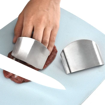 

Kitchen Tools Stainless Steel Cut Vegetables Finger Sliced Shredded Anti-Cutting Hand Guards Finger Guards Protector