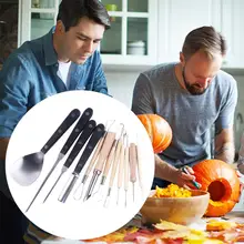 Хэллоуин Тыква Резьба Инструменты Профессиональные тыквы режущие принадлежности кухонный Фруктовый нож для разделывания реквизит