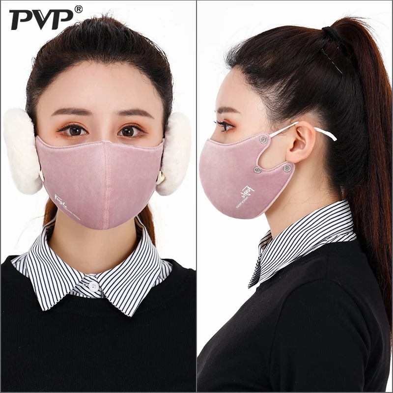 New Warm breathable Lengthened mouth mask Protect ears mask PM2.5 filter protection Cycling Windproof Anti-Dust Mouth Face Mask