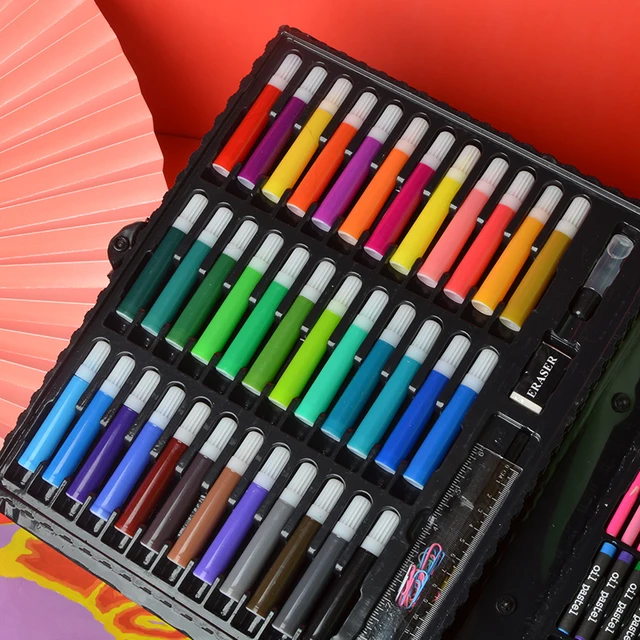 130pcs art sets children's stationery set, painting and painting tools,  painting tools, water color pen art - AliExpress