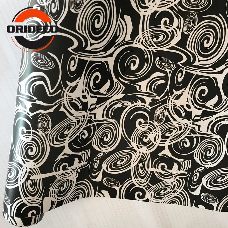 Annual ring black white camo vinyl car sticker 5