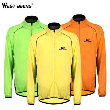 

WEST BIKING Windproof Cycling Jackets Men Women Riding breathing Waterproof Cycle Clothing Long Sleeve Bike Jerseys Wind Coat